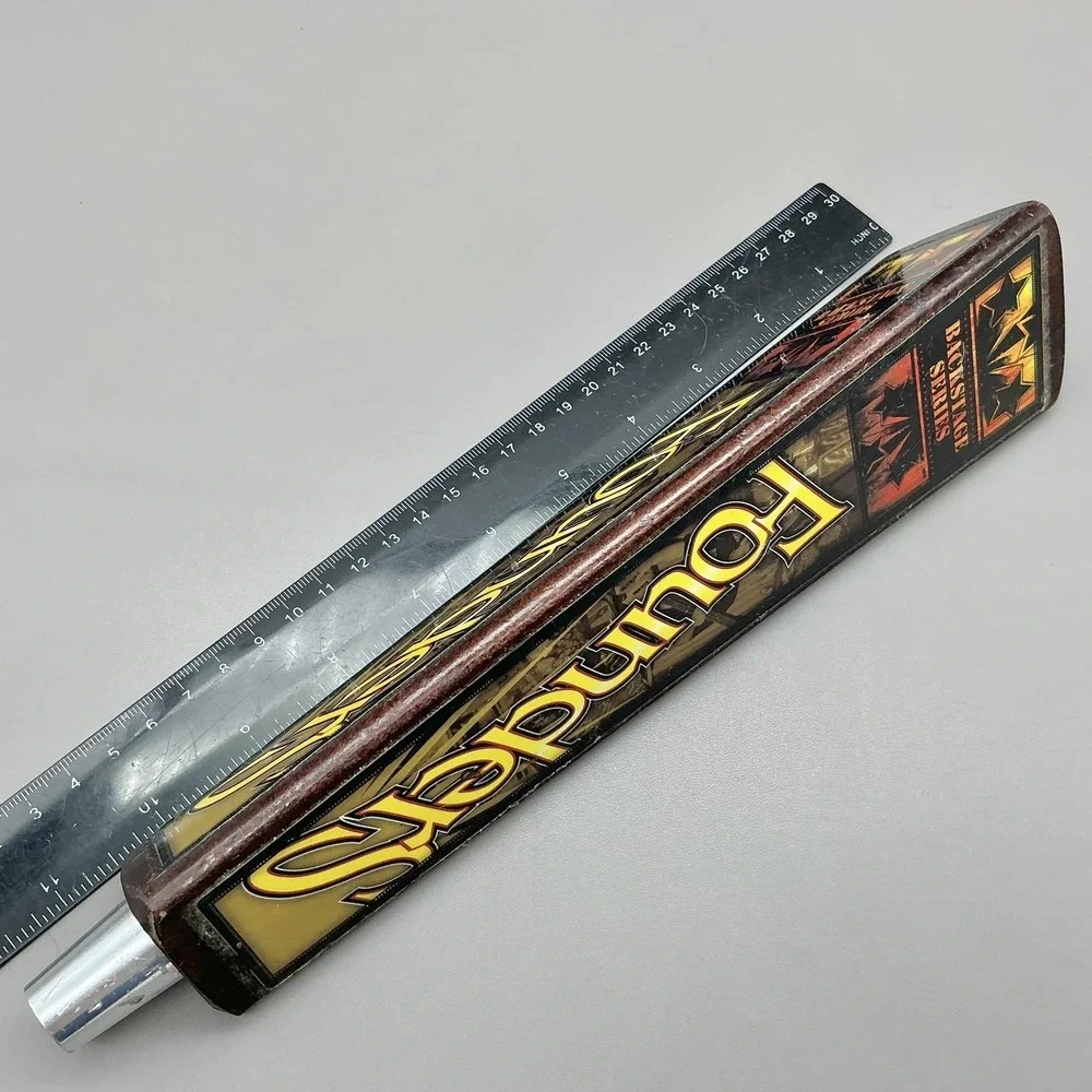 Founders Backstage Series Beer Tap Handle Brown Yellow Bar Pub Draft Decor